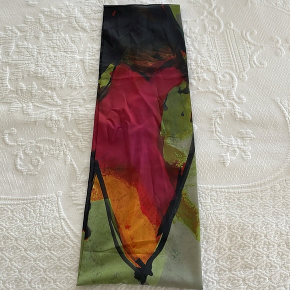 Artful Home NWOT Lumen Top & Scarf by Andrea Geer, Olive/Fuchsia Brush, L/XL - Picture 15 of 15
